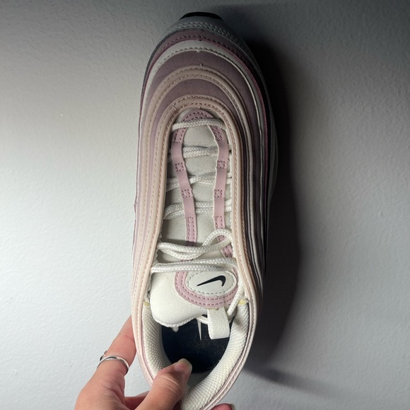 Nike Pink and White Air Max 97 Sneakers - Picture 5 of 6